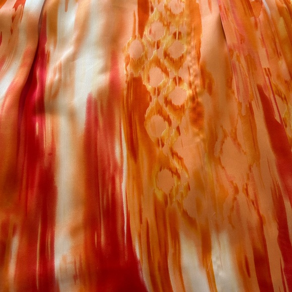 Mel & Jo Sleeveless Orange and White Top - Picture 8 of 8